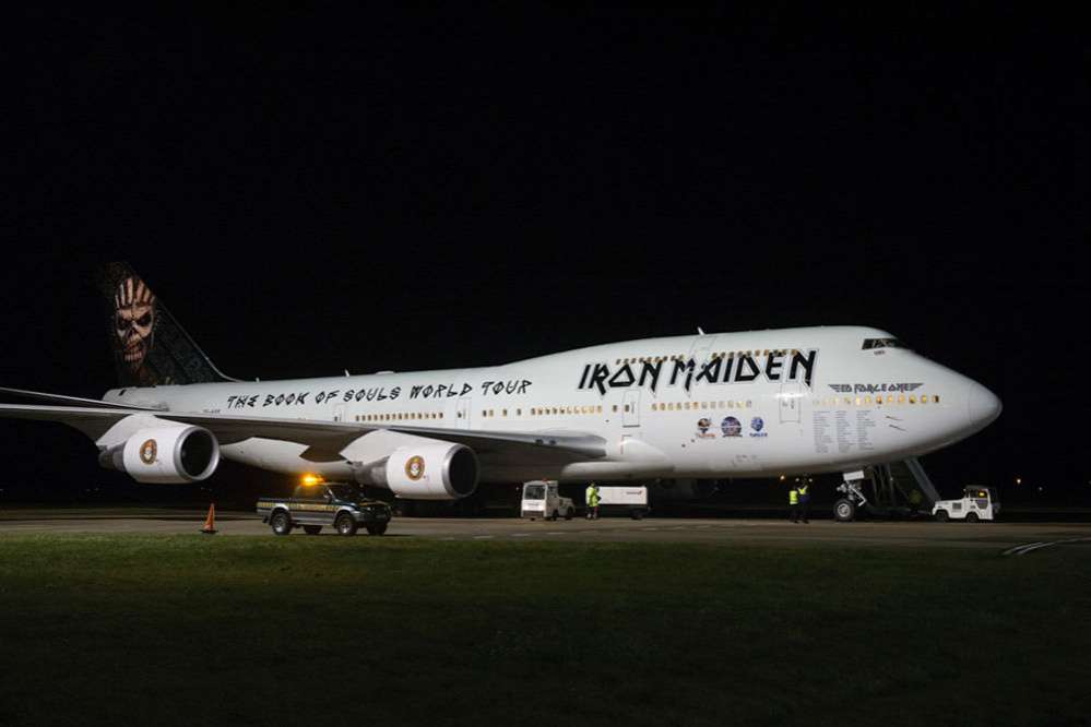 Iron Maiden Starts World Tour in Jumbo Jet